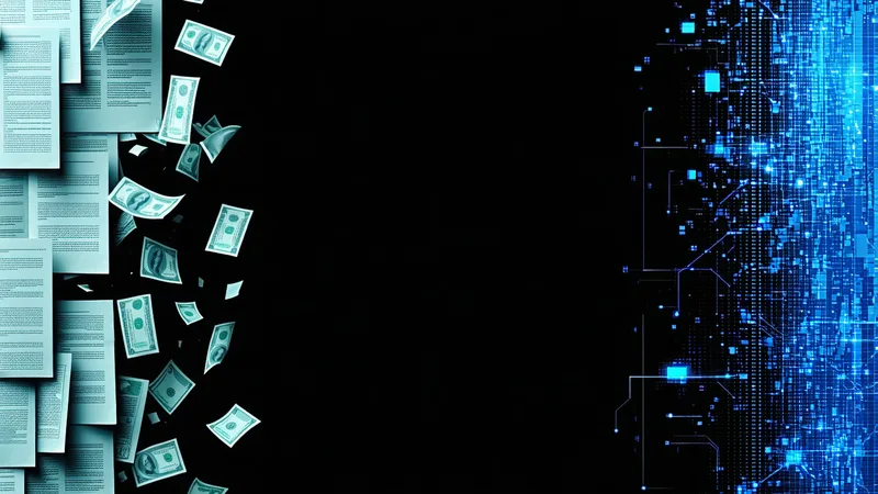 Abstract visualization of the hidden cost of manual SOC 2 evidence collection